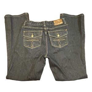 Lauren Jeans Co. Ralph Lauren womens size 2 bootcut denim jeans button pockets